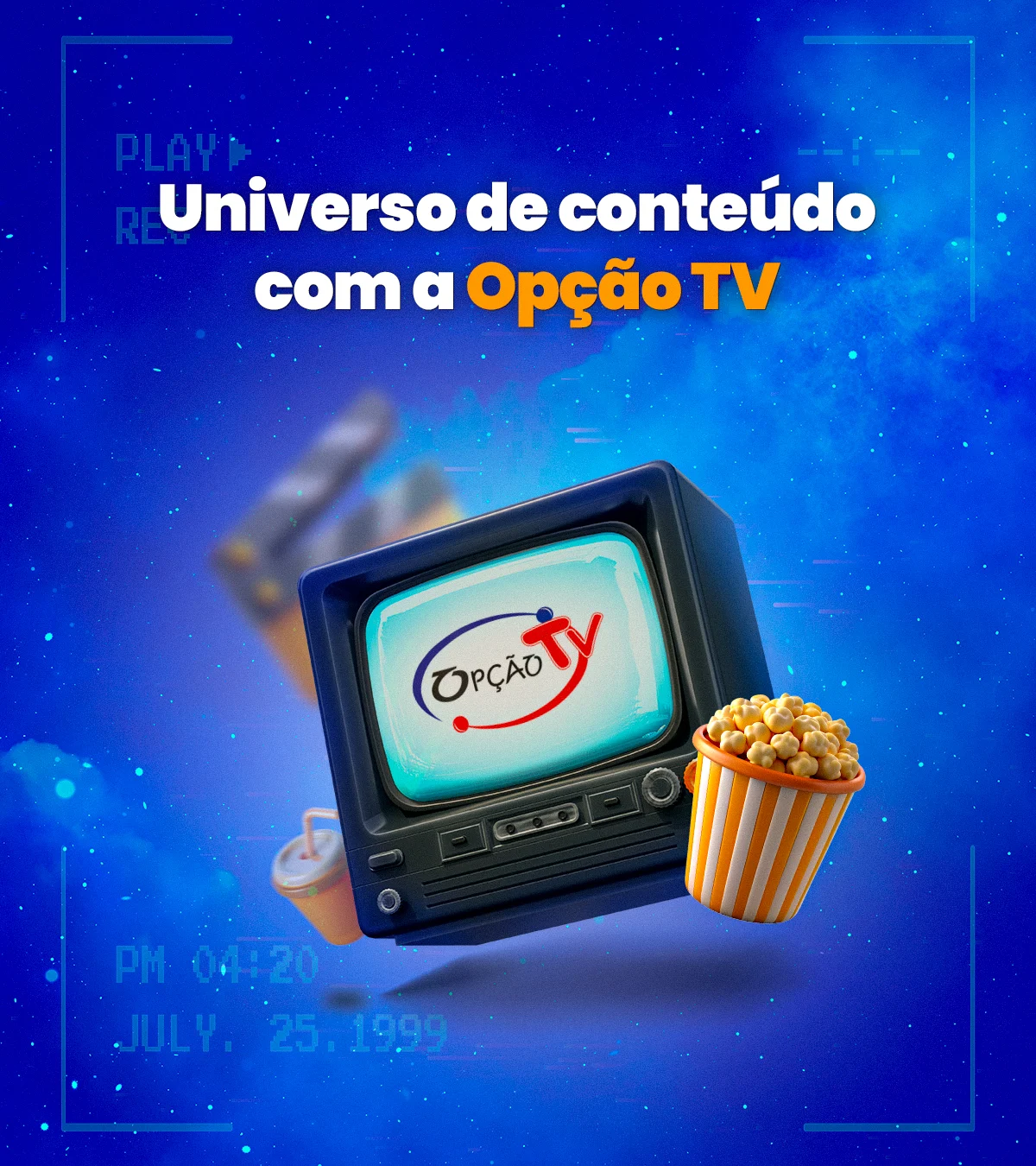 Cliente utilizando a internet da Opção Net